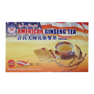 Hsu's American Ginseng Tea Bag - 20 Tea Bags-HSU'S-Po Wing Online