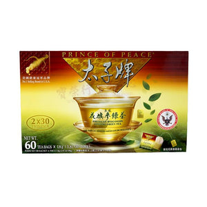 Prince of Peace American Ginseng with Green Tea - 60 Tea Bag-PRINCE OF PEACE-Po Wing Online