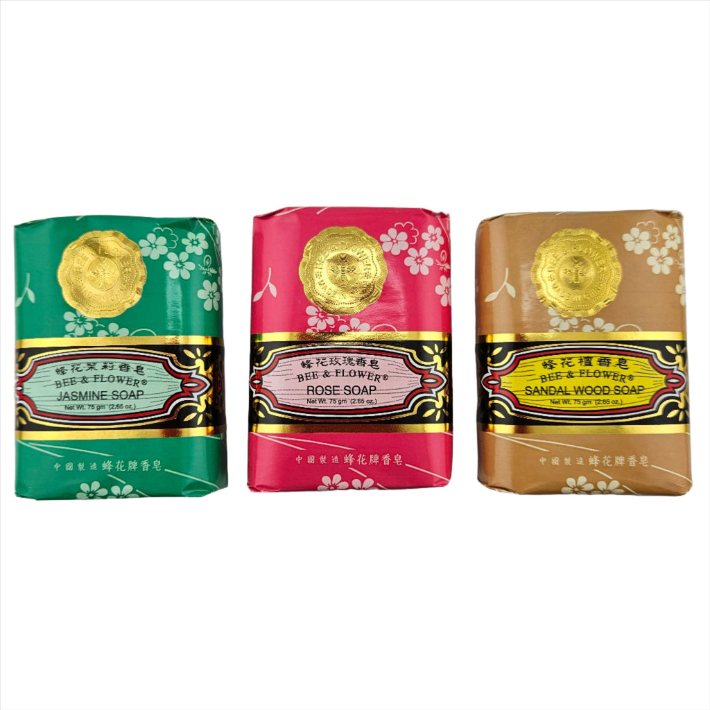 Bee & Flower Jasmine, Rose, Sandal Wood Soap