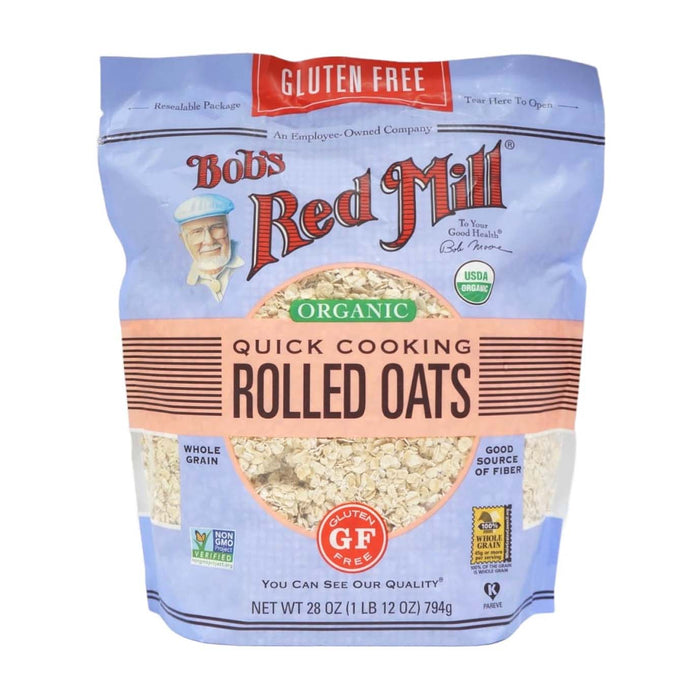 Organic Quick Cooking Whole Grains Rolled Oats (Gluten Free)