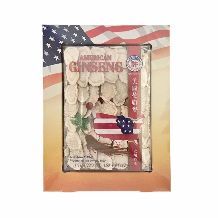 American Wisconsin Ginseng Slices 4oz