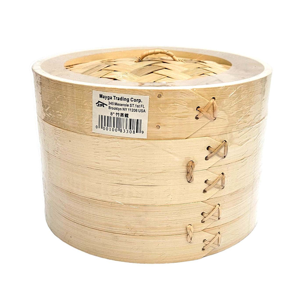 Bamboo Steamer Set (8 Inch)-JM-Po Wing Online