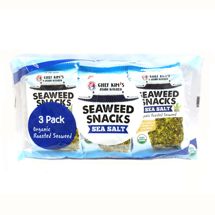 CHEF KIM'S Organic Roasted Sea Salt Seaweed Snacks