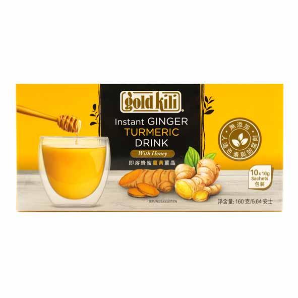 GOLD KILI Instant Ginger Turmeric Drink with Honey