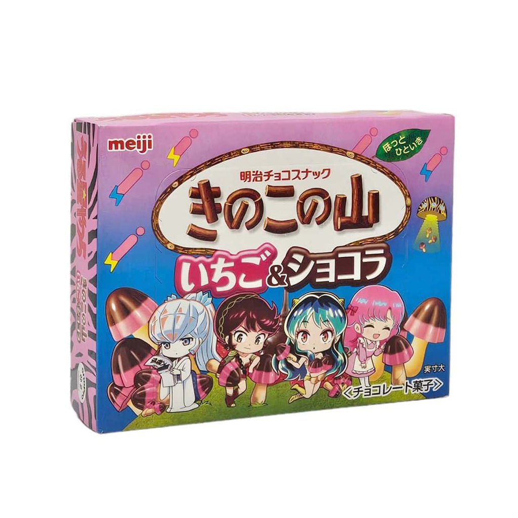 MEIJI Kinoko No Yama Strawberry & Chocolate Flavored Biscuits-MEIJI-Po Wing Online
