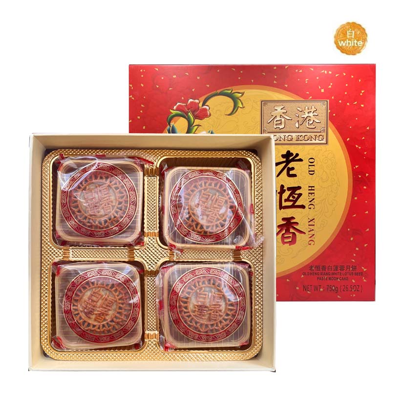 OLD HENG XIANG White Lotus Seed Paste Mooncake-OLD HENG XIANG 老恒香-Po Wing Online