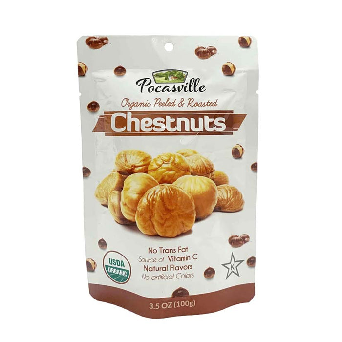 Pocas Organic Peeled & Roasted Chestnuts