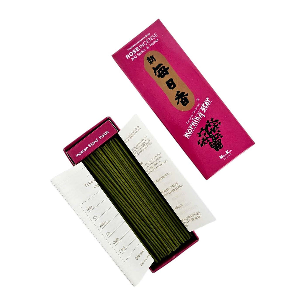 Rose Incense Sticks & Holder-NIPPON KODO CO., LTD.-Po Wing Online