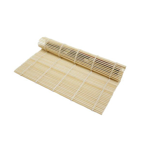 Thunder Group BASR195JP 9-1/2 x 9-1/2 Rounded Bamboo Sushi Rolling Mat -  Win Depot