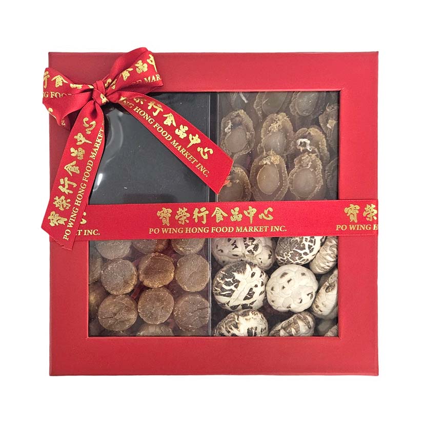 #W1 Traditional Chinese Wedding Celebration Seafood Gift Box (Four Delicacies)-Po Wing Online-Po Wing Online