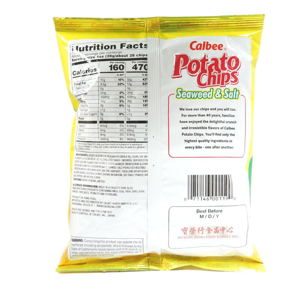 CALBEE Seaweed & Salt Potato Chips-CALBEE-Po Wing Online