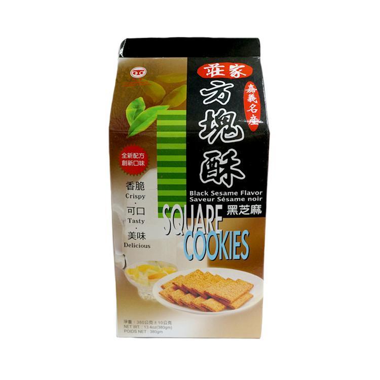 CHUANG'S Black Sesame Square Cookies-CHUANG'S-Po Wing Online