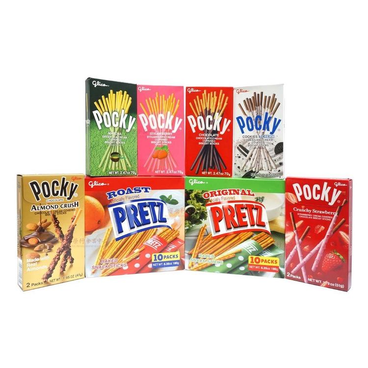 GLICO Pocky Matcha Green Tea Cream Covered Biscuit Sticks-GLICO-Po Wing Online