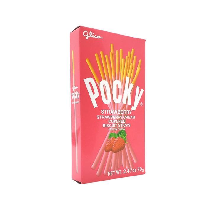 GLICO Pocky Strawberry Cream Covered Biscuit Sticks-GLICO-Po Wing Online