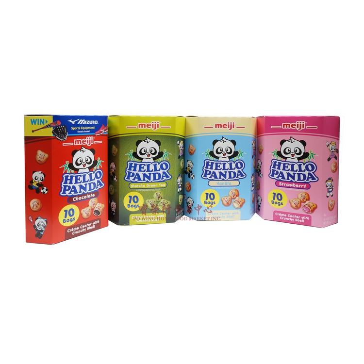 Hello Panda Biscuits with Strawberry Creme-MEIJI-Po Wing Online