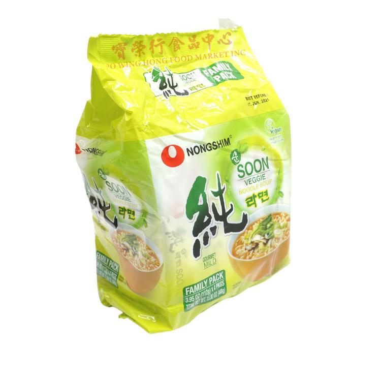 Nongshim Soon Veggie Noodle Family Pack-NONGSHIM-Po Wing Online