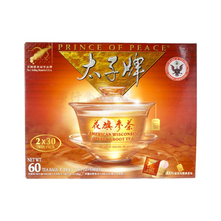 Prince of Peace American Ginseng Tea - 60 Tea Bags-PRINCE OF PEACE-Po Wing Online