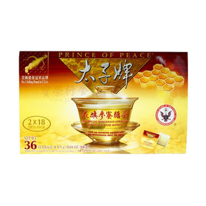 Prince of Peace American Ginseng Tea with Honey - 36 Tea Bags-PRINCE OF PEACE-Po Wing Online